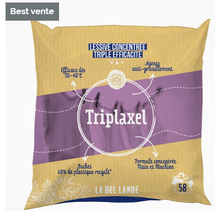 LESSIVE TRIPE EFFICACITE : TRIPLAXEL